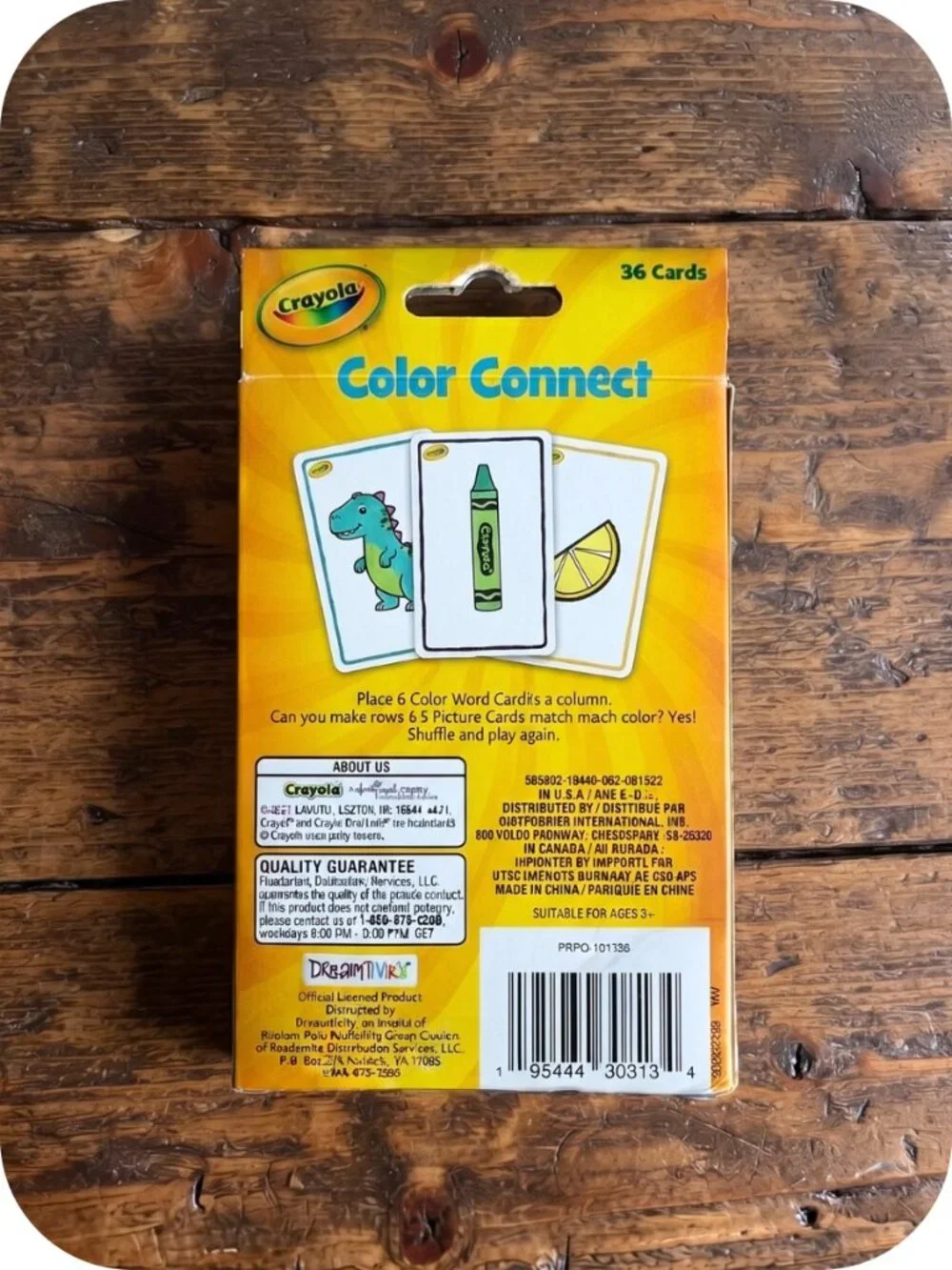 CRAYOLA Flash Cards - Color Connect 36 Ct - Ages 3+ - EUC